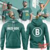 Vibrant 3D printed Boston Red Sox Green City Connect Hoodie featuring a bold design
