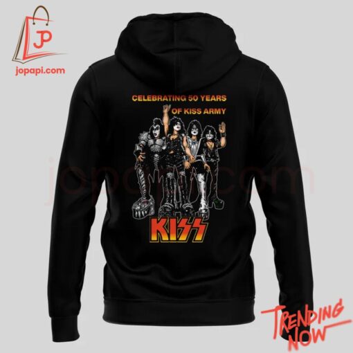 Vibrant 3D printed Celebrating Years Kiss Army Storms Vegas Shirt featuring a bold design