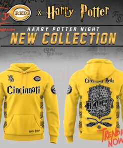 Vibrant 3D printed Cincinnati Reds Harry Potter Night Hoodie featuring a bold design
