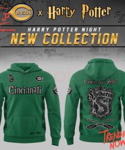 Vibrant 3D printed Cincinnati Reds Harry Potter Night Hoodie featuring a bold design