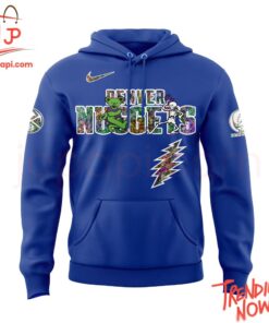 Vibrant 3D printed Denver Nuggets Grateful Dead Th Anniversary Hoodie featuring a bold design