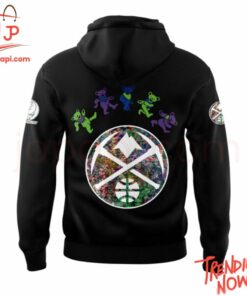 Vibrant 3D printed Denver Nuggets Grateful Dead Th Anniversary Hoodie featuring a bold design