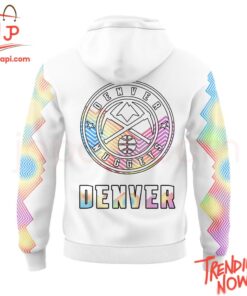 Vibrant 3D printed Denver Nuggets Uniform Hoodie featuring a bold design