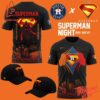 Vibrant 3D printed Houston Astros Superman Night T Shirt featuring a bold design