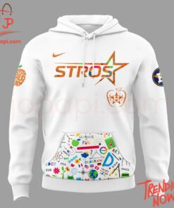 Vibrant 3D printed Houston Astros Teacher Appreciation Night Hoodie featuring a bold design