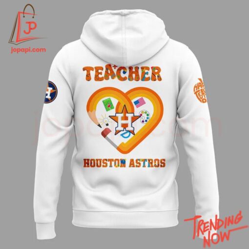 Vibrant 3D printed Houston Astros Teacher Appreciation Night Hoodie featuring a bold design