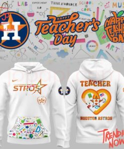 Vibrant 3D printed Houston Astros Teacher Appreciation Night Hoodie featuring a bold design