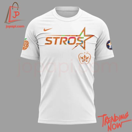 Vibrant 3D printed Houston Astros Teacher Appreciation Night Hoodie featuring a bold design