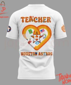 Vibrant 3D printed Houston Astros Teacher Appreciation Night Hoodie featuring a bold design