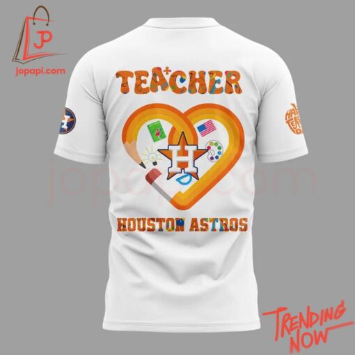 Vibrant 3D printed Houston Astros Teacher Appreciation Night Hoodie featuring a bold design