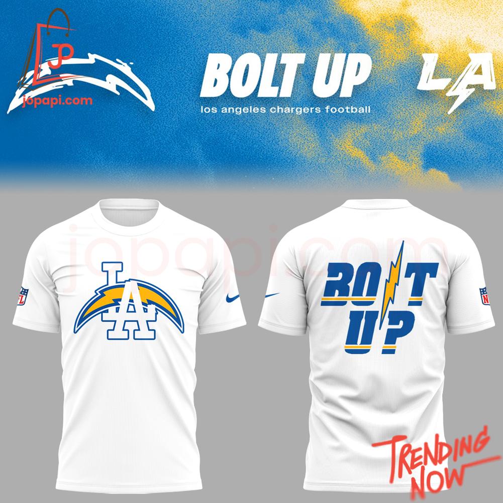 Los Angeles Chargers Bolt Up Hoodie Vibrant 3D printed Los Angeles Chargers Bolt Up Hoodie featuring a bold design