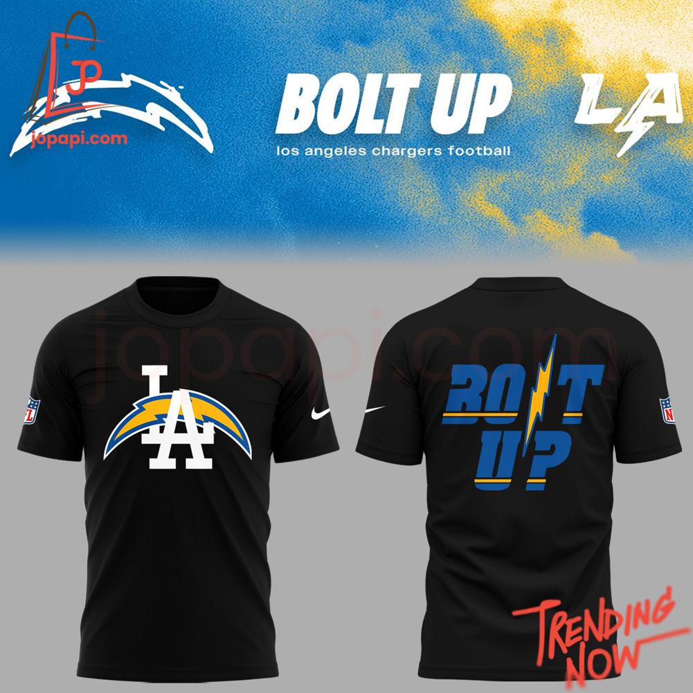 Los Angeles Chargers Bolt Up Hoodie Vibrant 3D printed Los Angeles Chargers Bolt Up Hoodie featuring a bold design