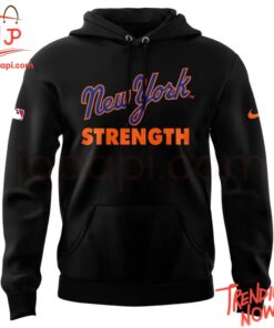 Vibrant 3D printed New York Mets Strength Hoodie featuring a bold design