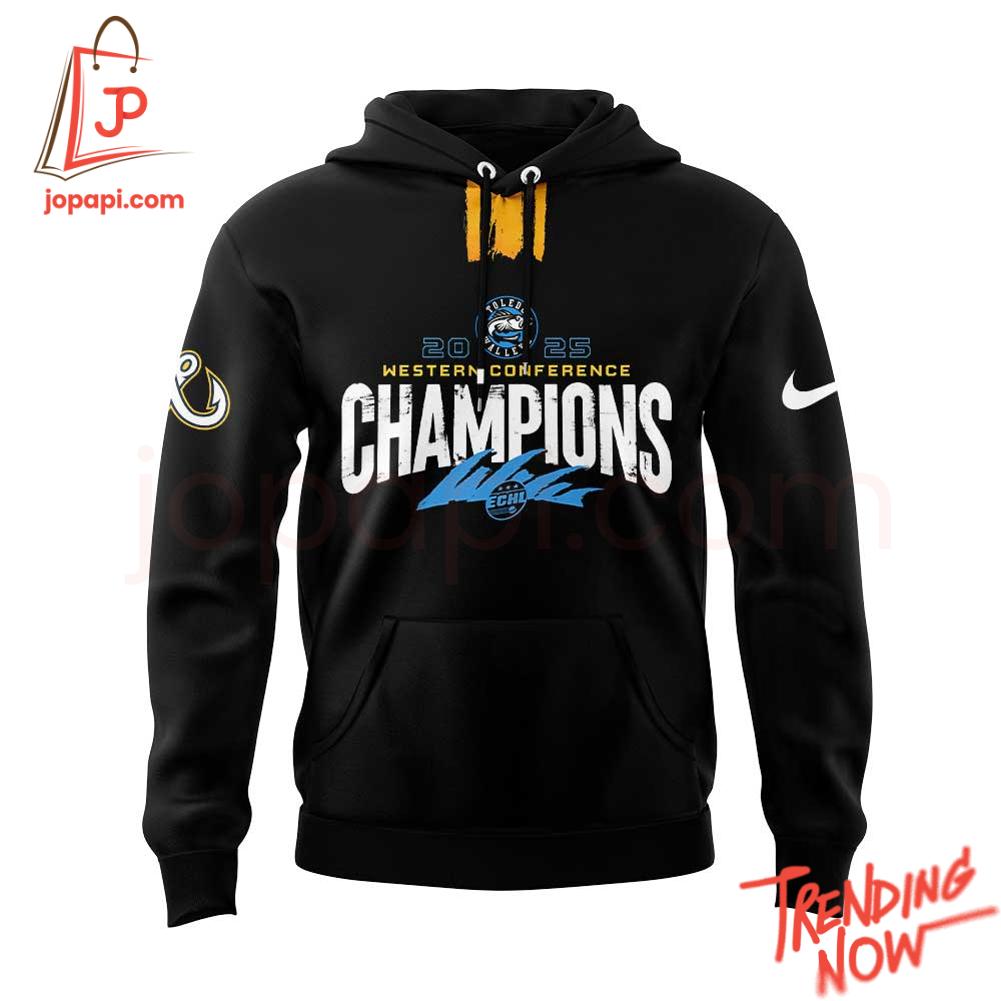 Toledo Walleye Western Conference Champions Hoodie Vibrant 3D printed Toledo Walleye Western Conference Champions Hoodie featuring a bold design
