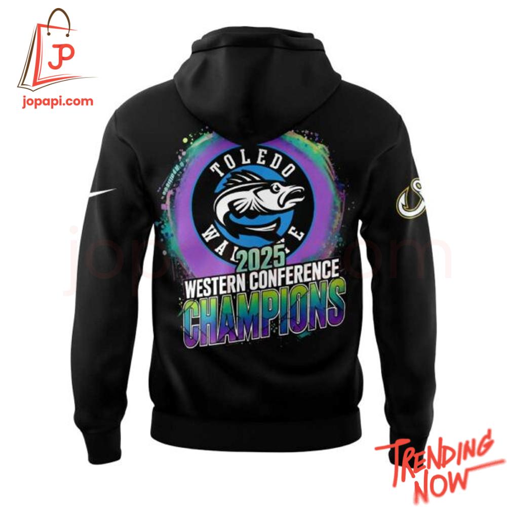 Toledo Walleye Western Conference Champions Hoodie Vibrant 3D printed Toledo Walleye Western Conference Champions Hoodie featuring a bold design