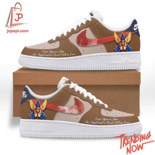 Bold and stylish casual wear – Angel Once Upon A Time A Devil And An Angel Fell In Love Air Force Shoes
