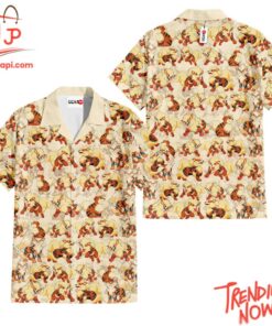 High-quality product with unique design – Arcanine Pokemon Hawaiian Shirt