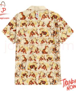 High-quality product with unique design – Arcanine Pokemon Hawaiian Shirt