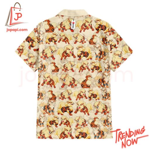 High-quality product with unique design – Arcanine Pokemon Hawaiian Shirt