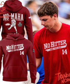 High-quality product with unique design – Arkansas Razorbacks Gage Wood College World Series No Hitter Shirt