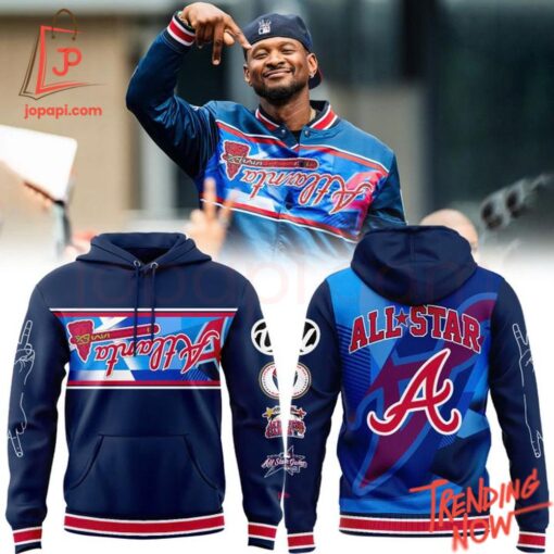 High-quality product with unique design – Atlanta Braves A Town Down Usher All Star Hoodie