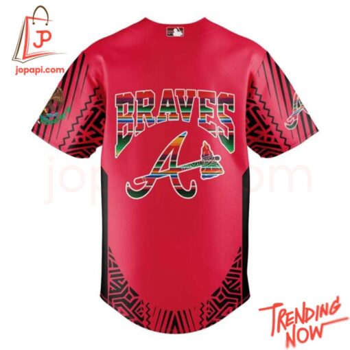 Stylish and comfortable printed clothing – Atlanta Braves Mexican Heritage Night Baseball Jersey