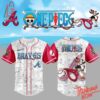 Bold and stylish casual wear – Atlanta Braves One Piece Night Luffy Jersey