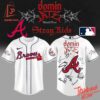 Stylish and comfortable printed clothing – Atlanta Braves X Ate Show Signature Baseball Jersey