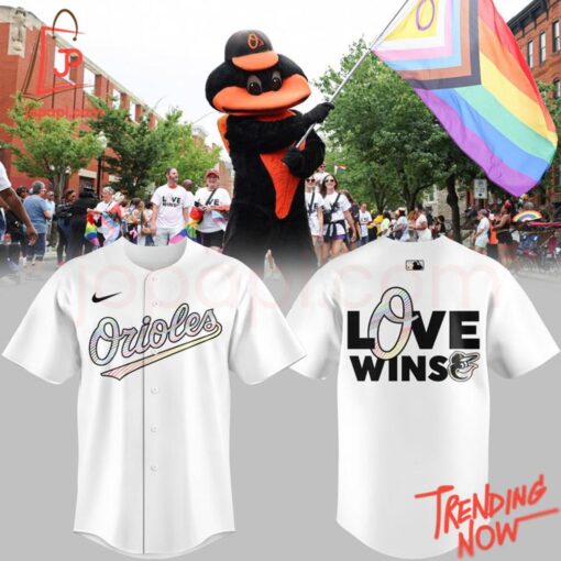 High-quality product with unique design – Baltimore Orioles Pride Love Wins Baseball Jersey