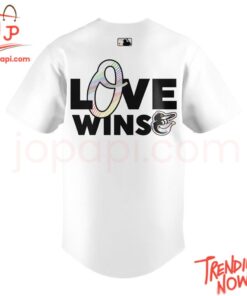 High-quality product with unique design – Baltimore Orioles Pride Love Wins Baseball Jersey