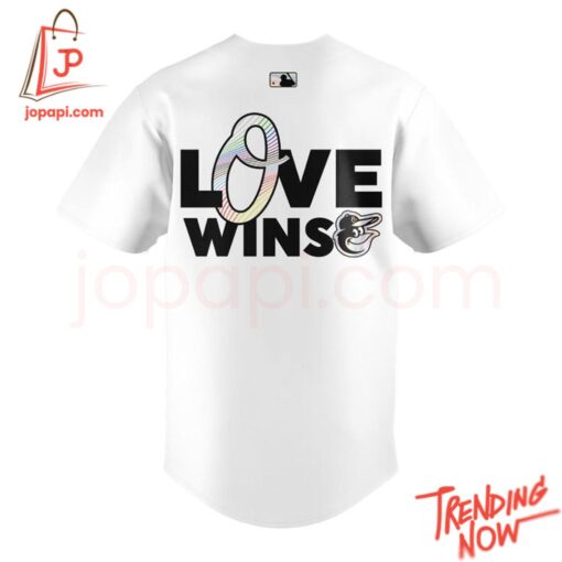 High-quality product with unique design – Baltimore Orioles Pride Love Wins Baseball Jersey