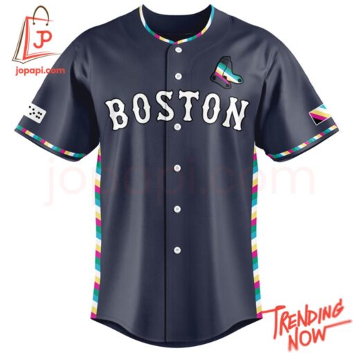 Bold and stylish casual wear – Boston Red Sox Lgbt Pride Night Jersey