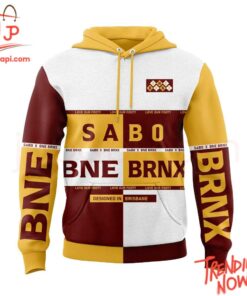 Bold and stylish casual wear – Brisbane Broncos Sabo X Brnx Hoodie