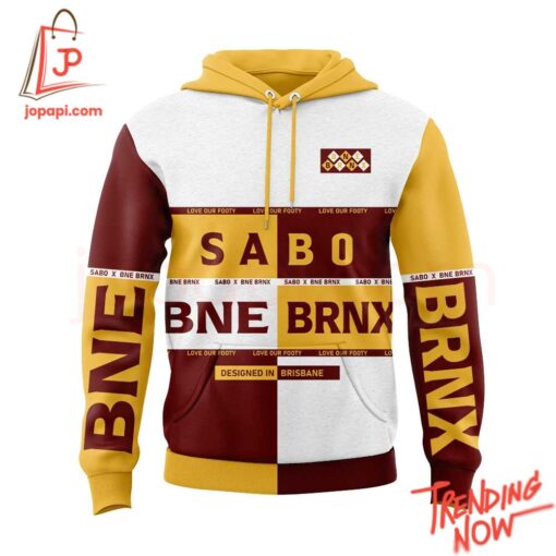 Bold and stylish casual wear – Brisbane Broncos Sabo X Brnx Hoodie