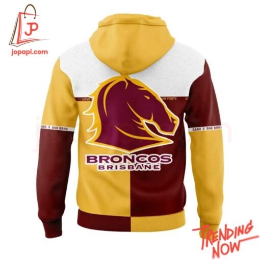 Bold and stylish casual wear – Brisbane Broncos Sabo X Brnx Hoodie