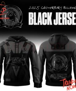 High-quality product with unique design – Canterbury Bulldogs Back In Black Uniform Hoodie
