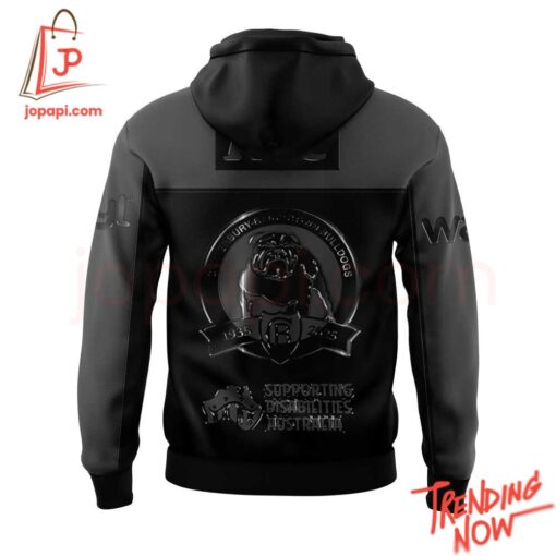 High-quality product with unique design – Canterbury Bulldogs Back In Black Uniform Hoodie