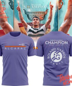 Stylish and comfortable printed clothing – Carlos Alcaraz Roland Garros Champion Shirt