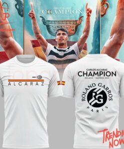 Stylish and comfortable printed clothing – Carlos Alcaraz Roland Garros Champion Shirt