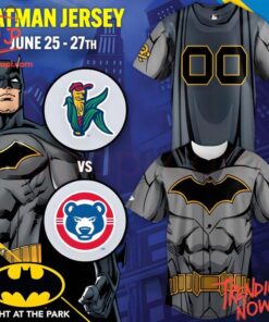 High-quality product with unique design – Cedar Rapids Kernels Batman Night Jersey