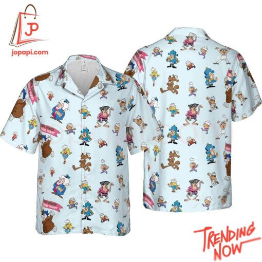 Comfortable Cereal Cap'n Crunch Characters Hawaiian Shirt with eye-catching graphic