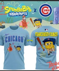 Comfortable Chicago Cubs Spongebob Squarepants Day Hoodie with eye-catching graphic