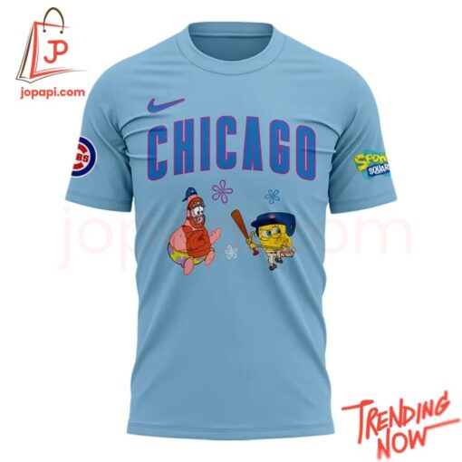 Comfortable Chicago Cubs Spongebob Squarepants Day Hoodie with eye-catching graphic