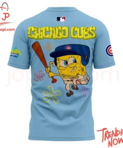Comfortable Chicago Cubs Spongebob Squarepants Day Hoodie with eye-catching graphic