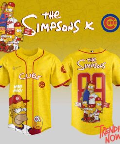 High-quality product with unique design – Chicago Cubs The Simpsons Baseball Jersey