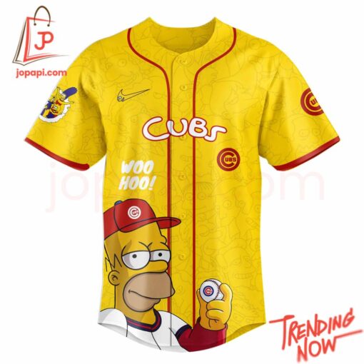 High-quality product with unique design – Chicago Cubs The Simpsons Baseball Jersey
