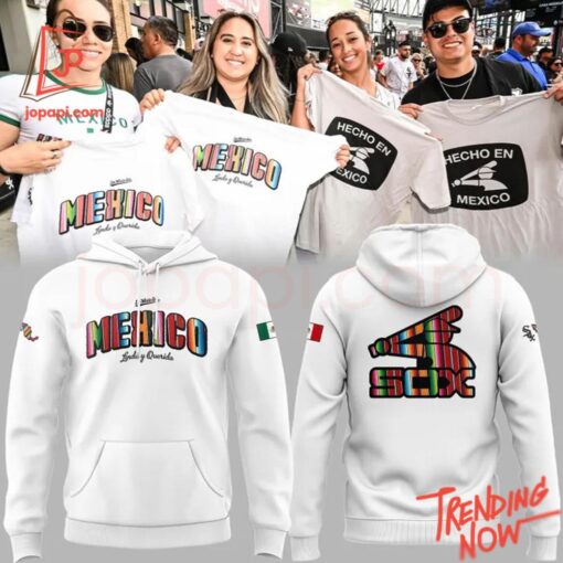 Bold and stylish casual wear – Chicago White Sox Mexico Heritage Old Hoodie