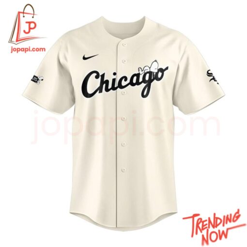 Bold and stylish casual wear – Chicago White Sox Peanuts Snoopy Jersey