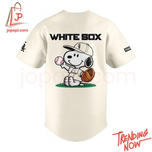 Bold and stylish casual wear – Chicago White Sox Peanuts Snoopy Jersey