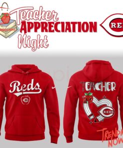 3D graphic 1 Cincinnati Reds Teacher Appreciation Night Hoodie with bold design